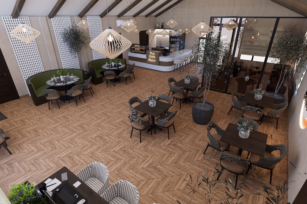 Laundry Cafe seating detail